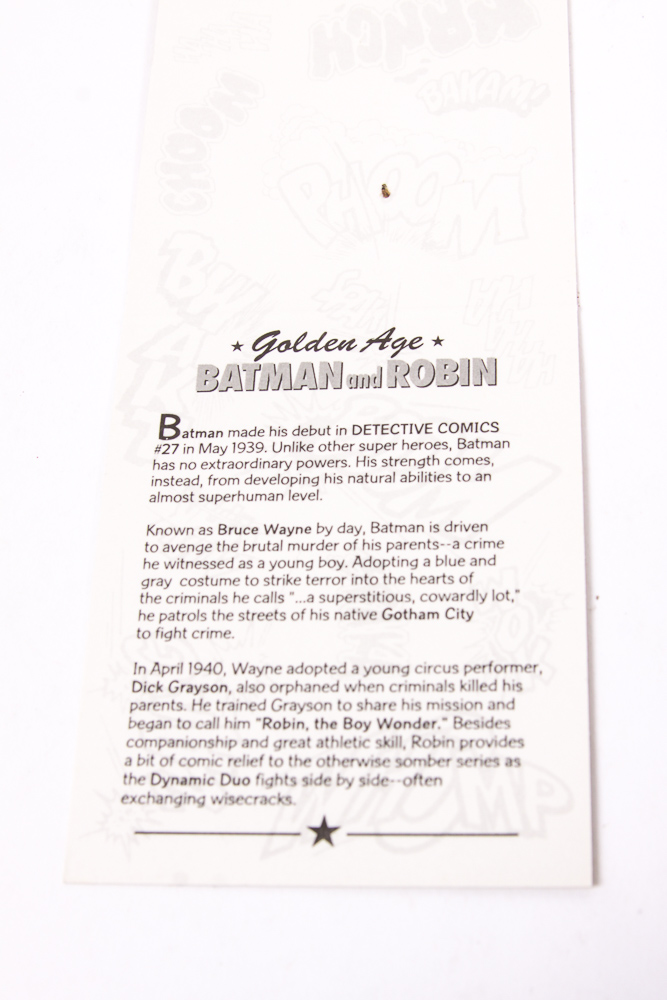 Hallmark DC Super Heroes Figurine, "Bat Man and Robin"
