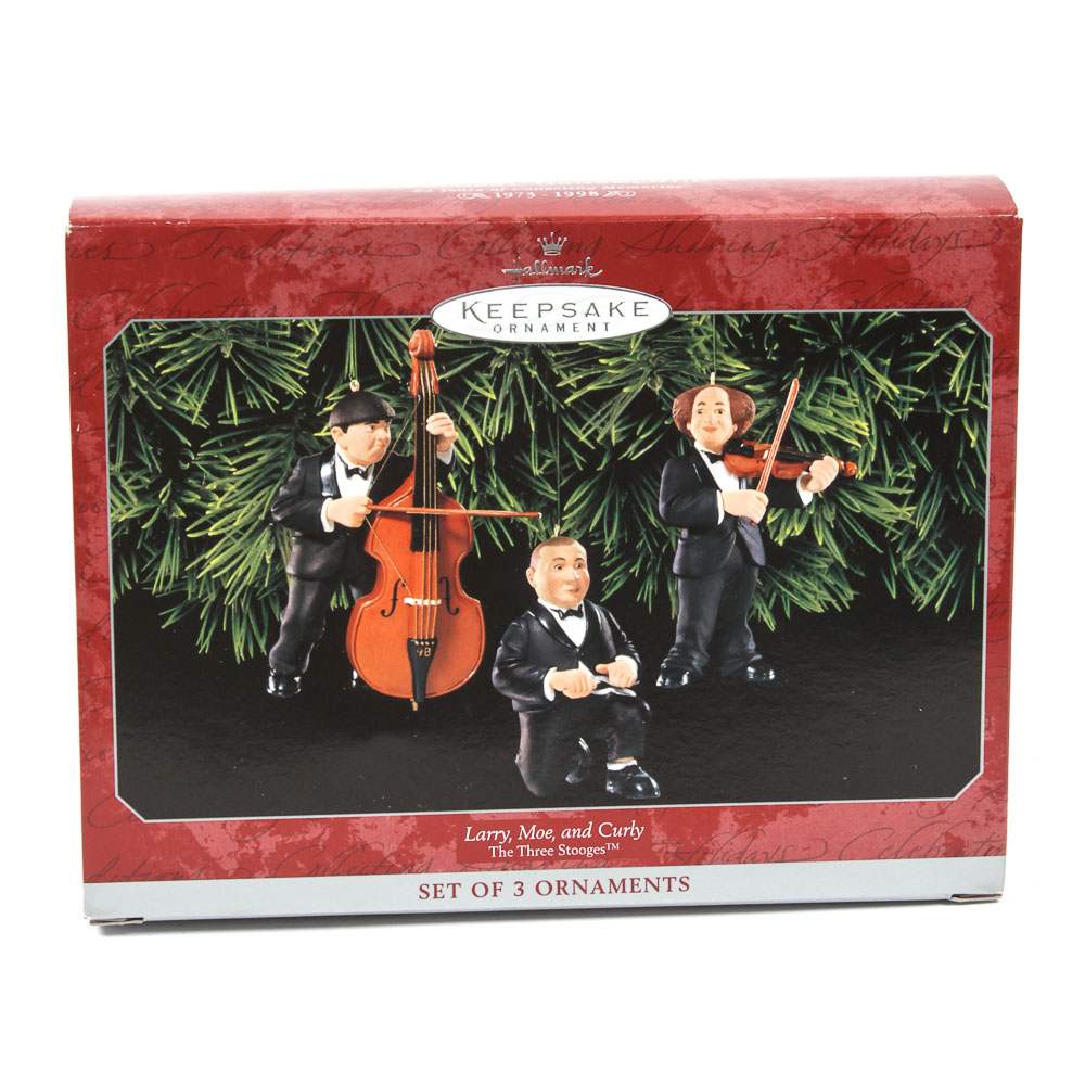 Three Stooges Hallmark Keepsake Ornaments