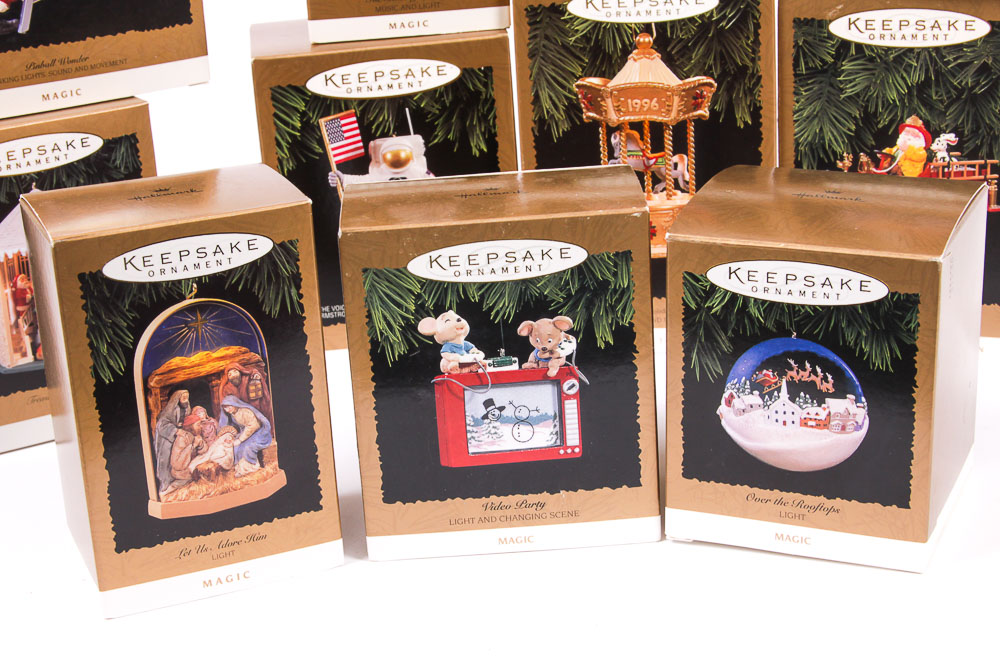 Hallmark "Magic Collectors Series" Holiday Ornaments