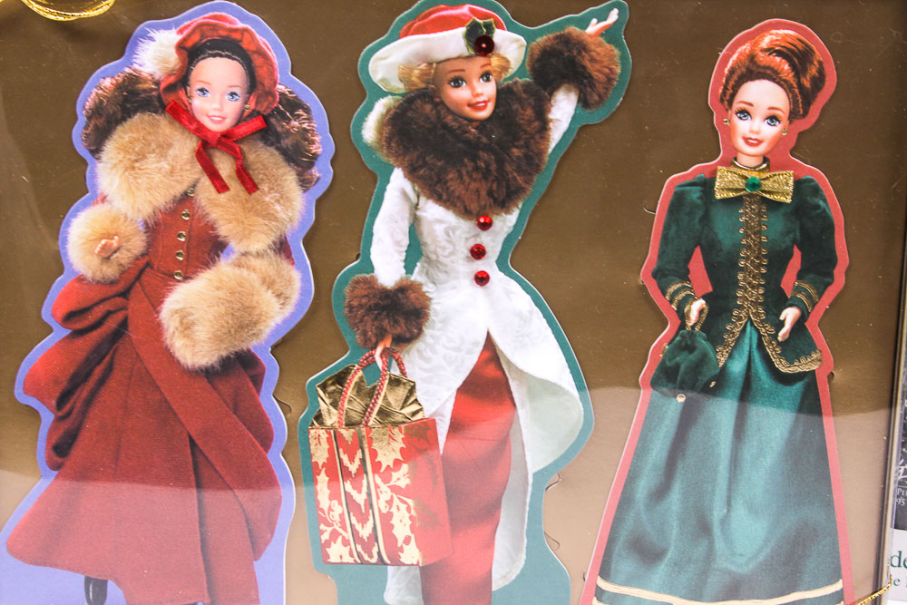 Barbie Dolls and Hallmark Barbie Doll-Themed Ornaments