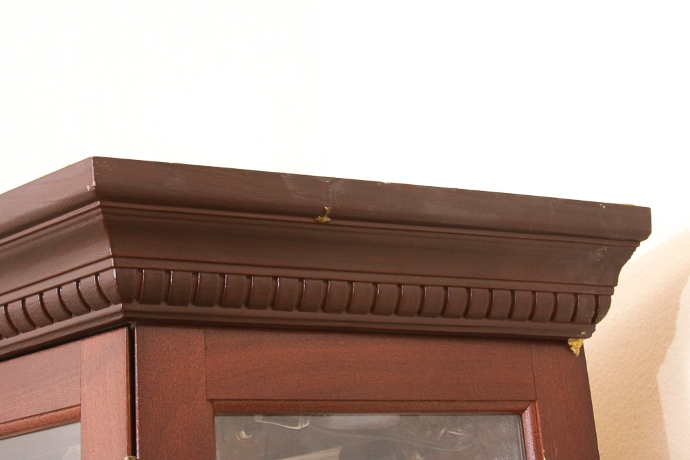 Lighted Wood and Plexiglass Display Cabinet