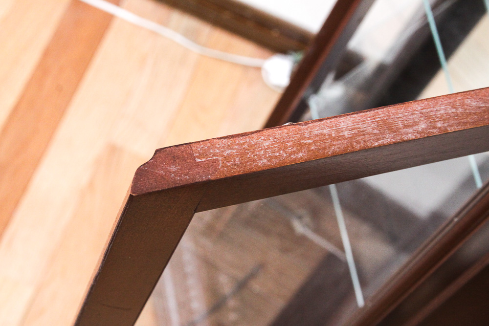 Lighted Wood and Plexiglass Display Cabinet