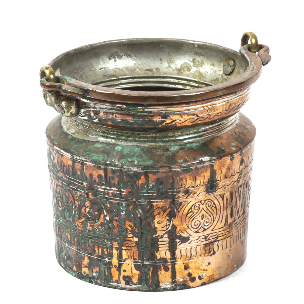 Vintage Copper and Brass Bucket