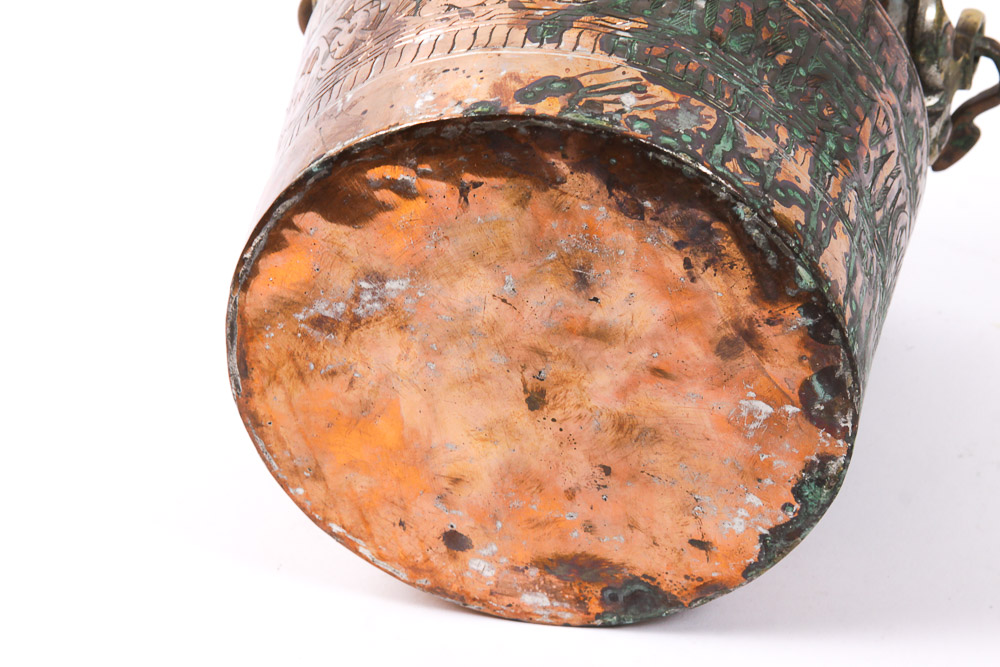 Vintage Copper and Brass Bucket