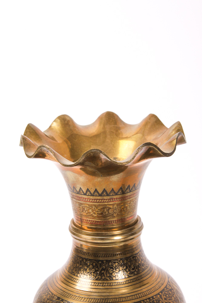 Brass Vase and Decor