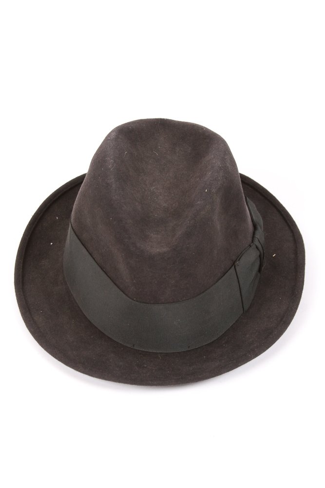 Vintage Fedora with Hat Box