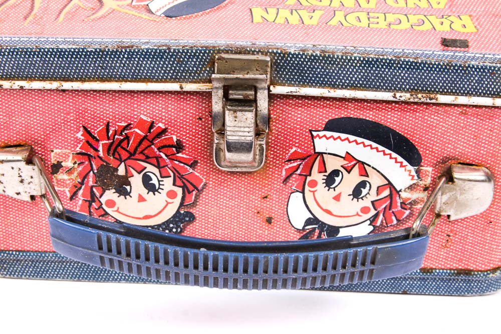 Vintage Raggedy Ann Lunchbox and Coin Bank