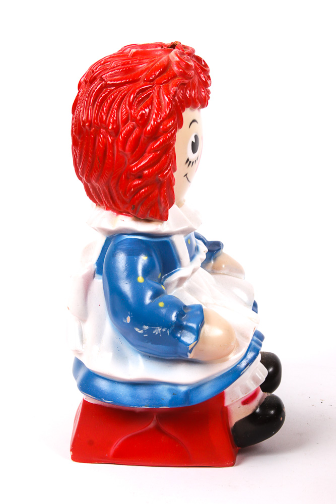Vintage Raggedy Ann Lunchbox and Coin Bank