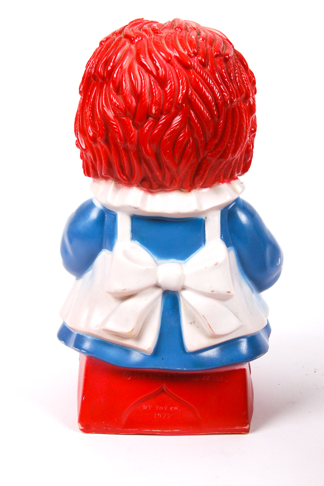 Vintage Raggedy Ann Lunchbox and Coin Bank