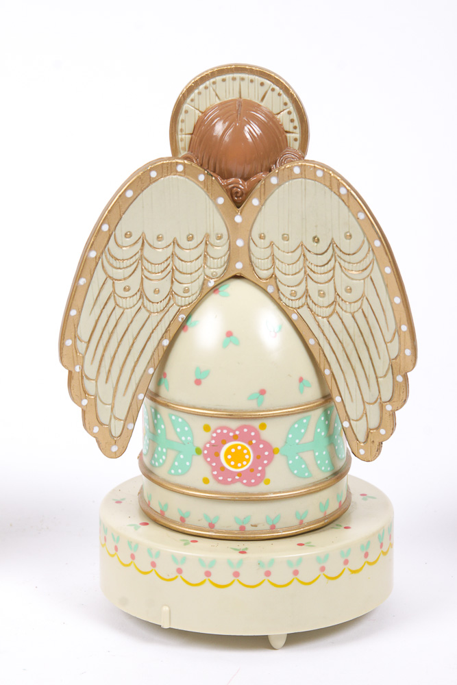 Vintage Hallmark Angel Music Box and Tree Topper Collection