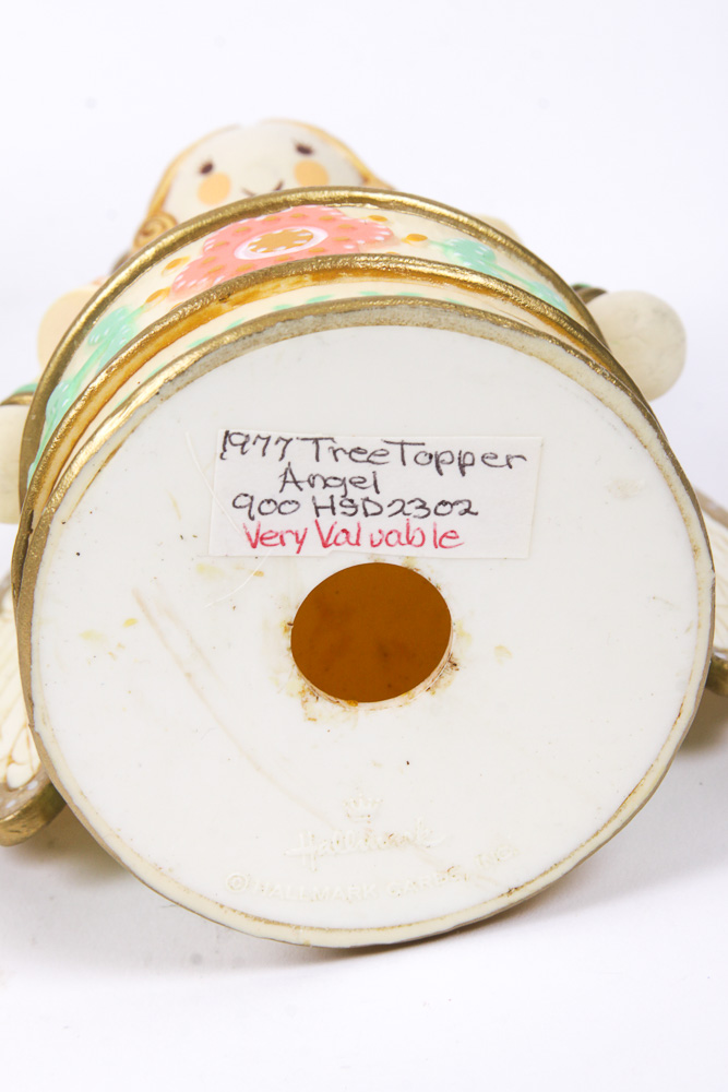 Vintage Hallmark Angel Music Box and Tree Topper Collection