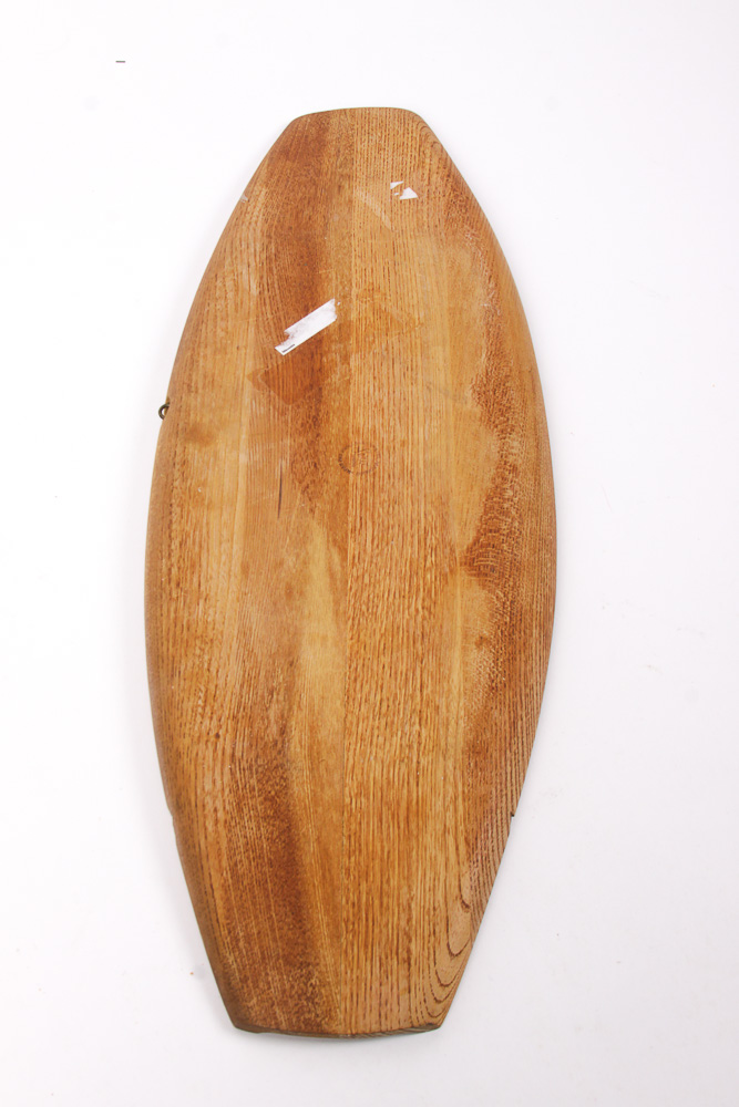 Vintage Sero Wood Tray with Ceramic Trivet