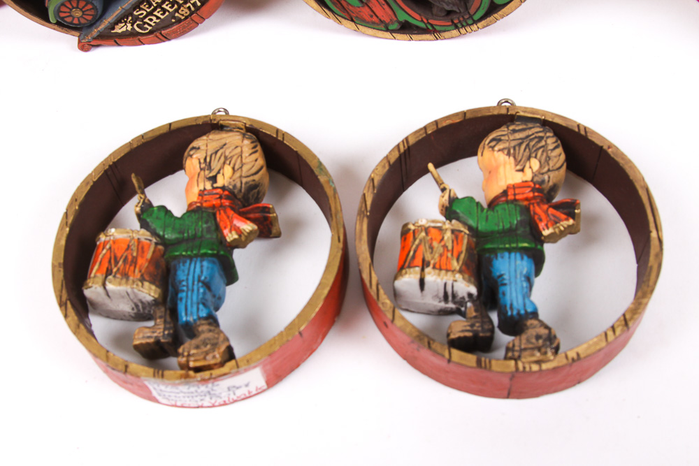 Vintage 1970s Hallmark Holiday Ornaments