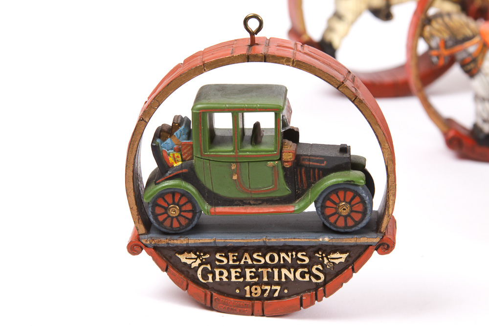 Vintage 1970s Hallmark Holiday Ornaments