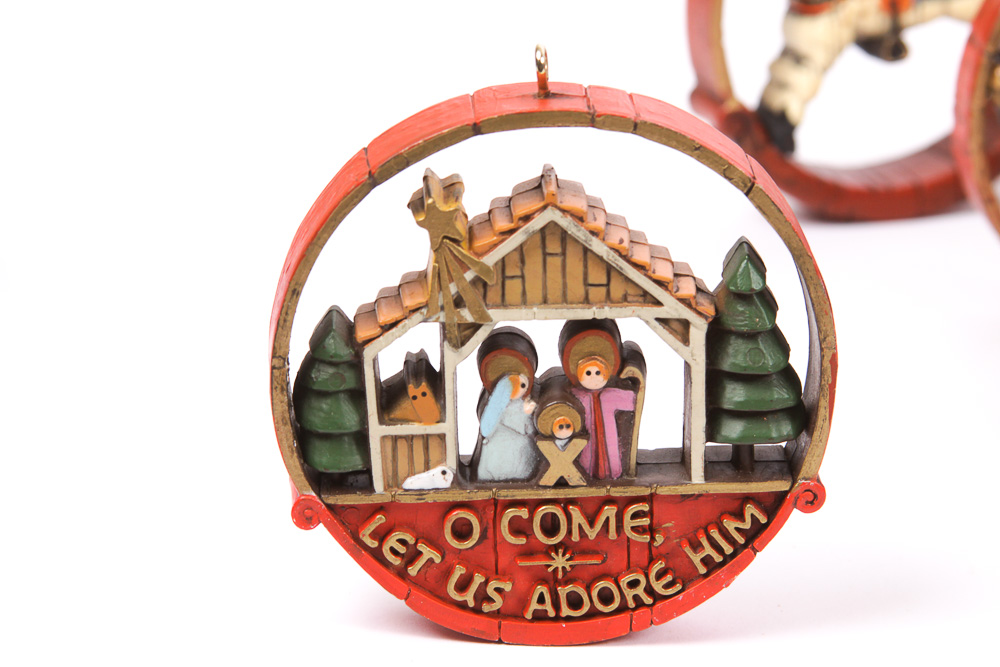 Vintage 1970s Hallmark Holiday Ornaments