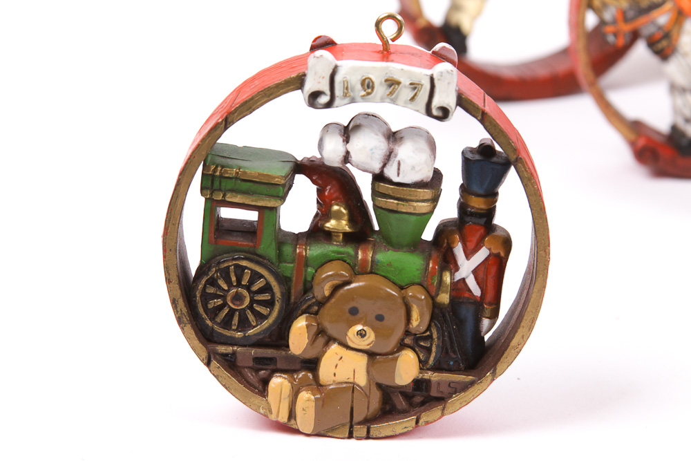 Vintage 1970s Hallmark Holiday Ornaments