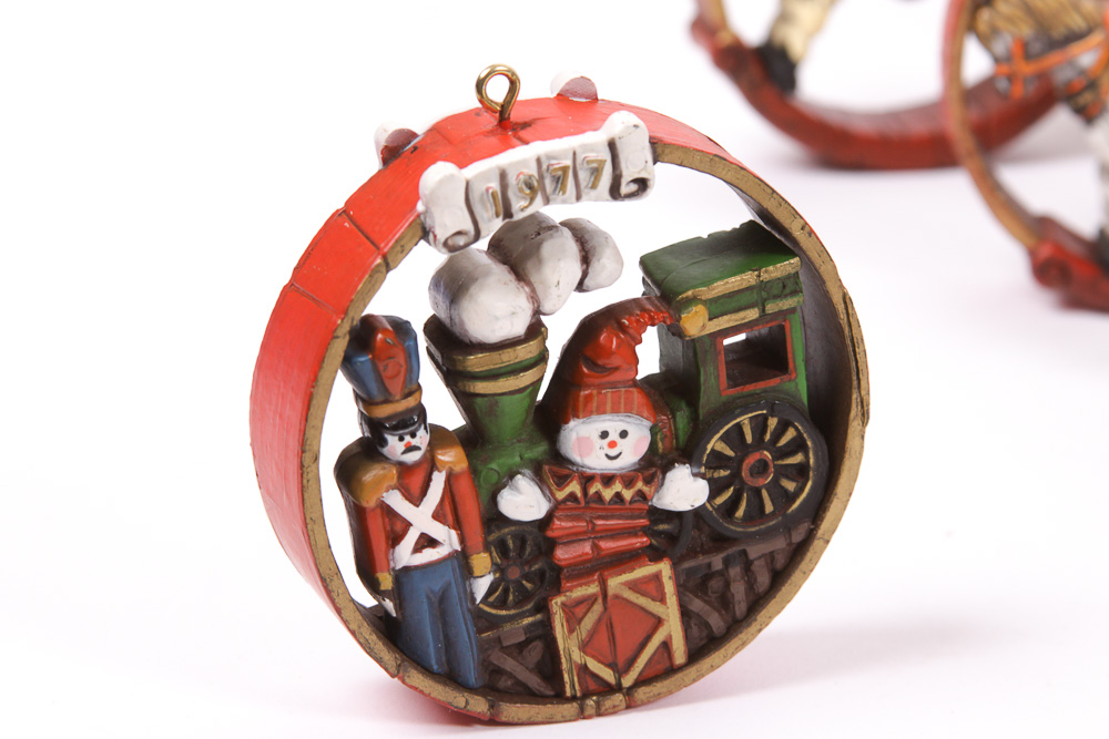 Vintage 1970s Hallmark Holiday Ornaments