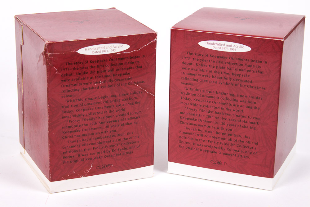 Variety of "Frosty Friends" Hallmark Keepsake Ornaments