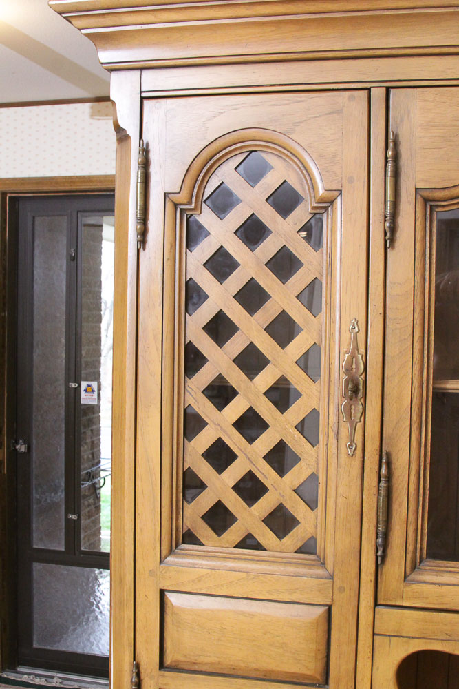 French Provincial Buffet with Cabinet Attributed to Thomasville