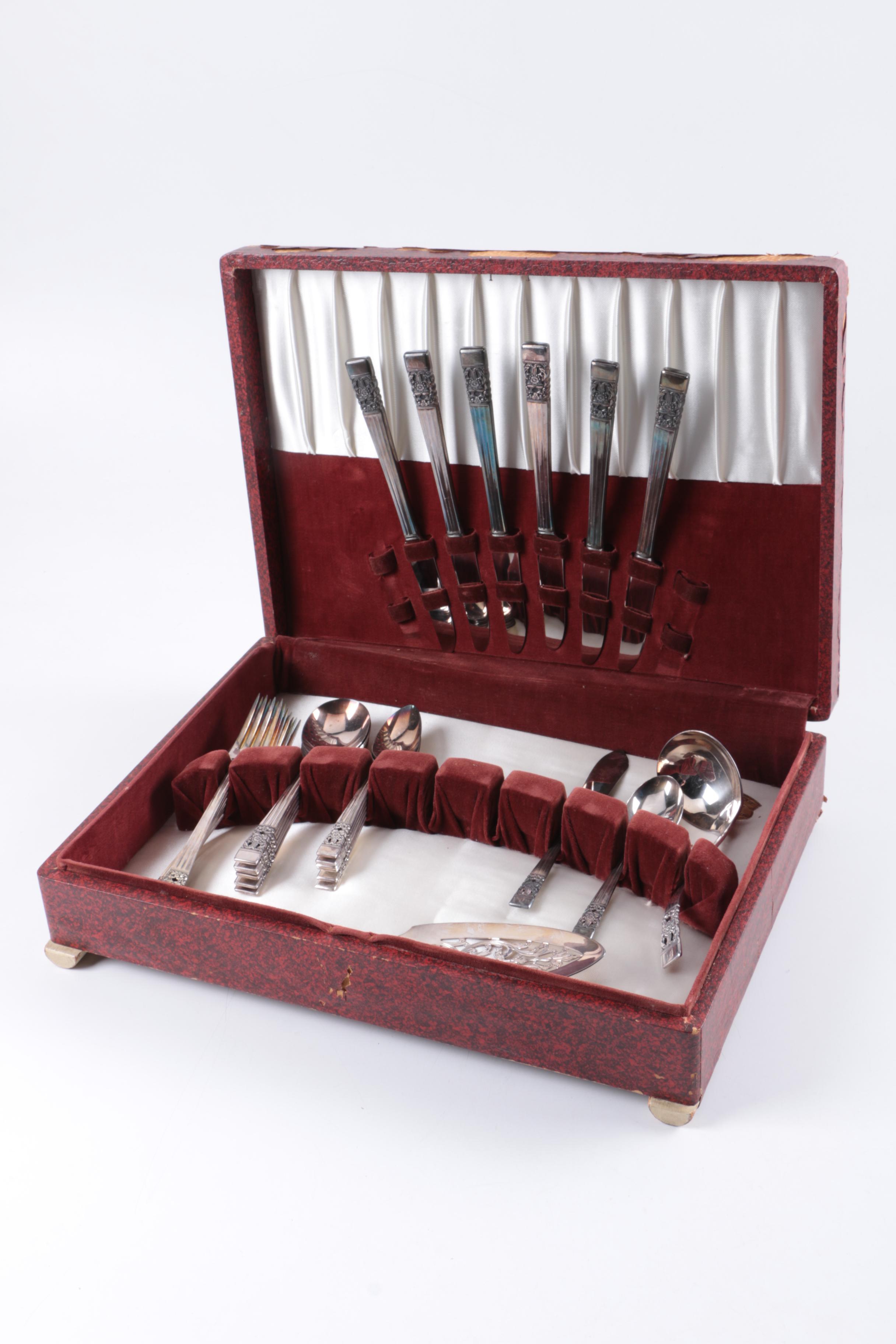 Community Plate "Coronation" Silver Plate Flatware in Chest