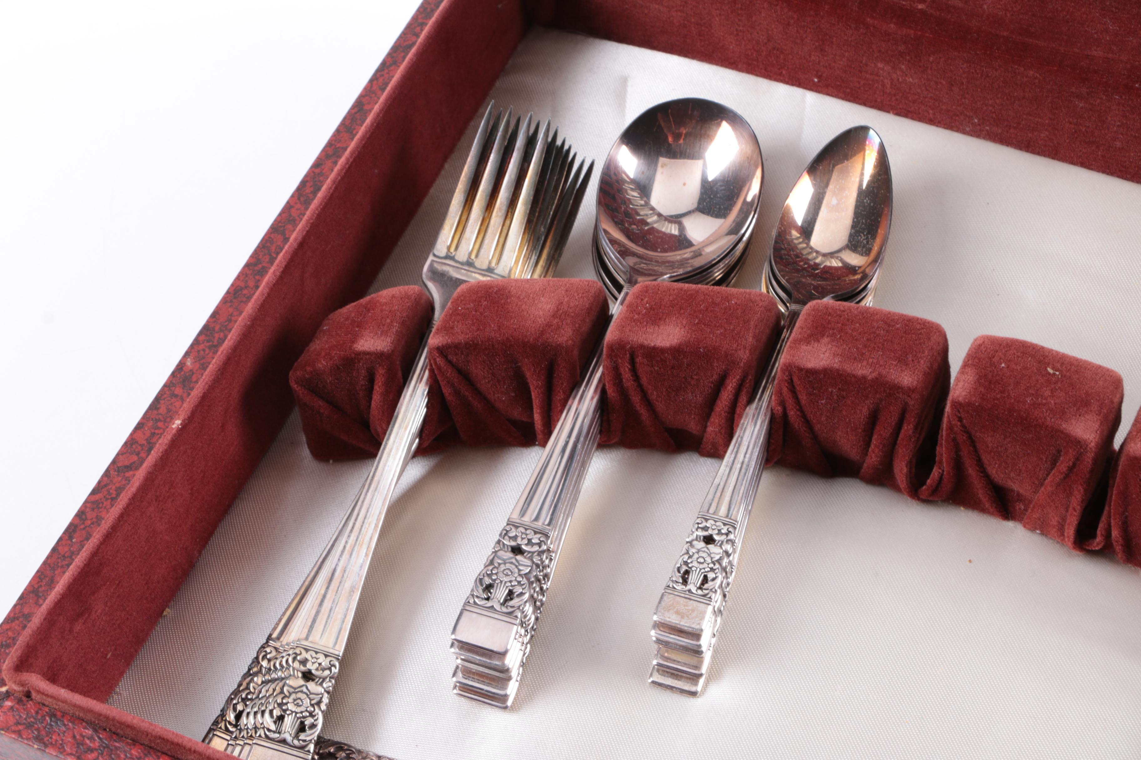 Community Plate "Coronation" Silver Plate Flatware in Chest