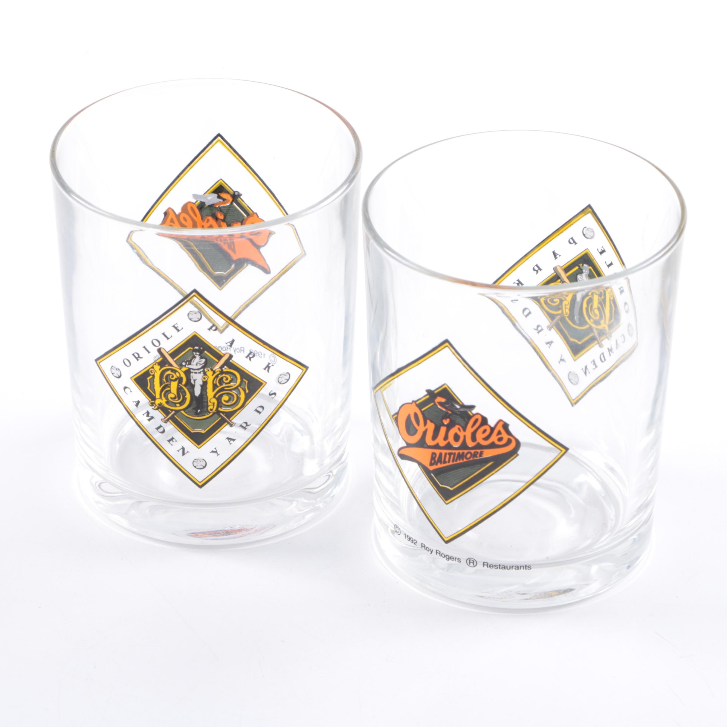 1992 Roy Rogers Restaurants "Baltimore Orioles Camden Yards Park " Glassware