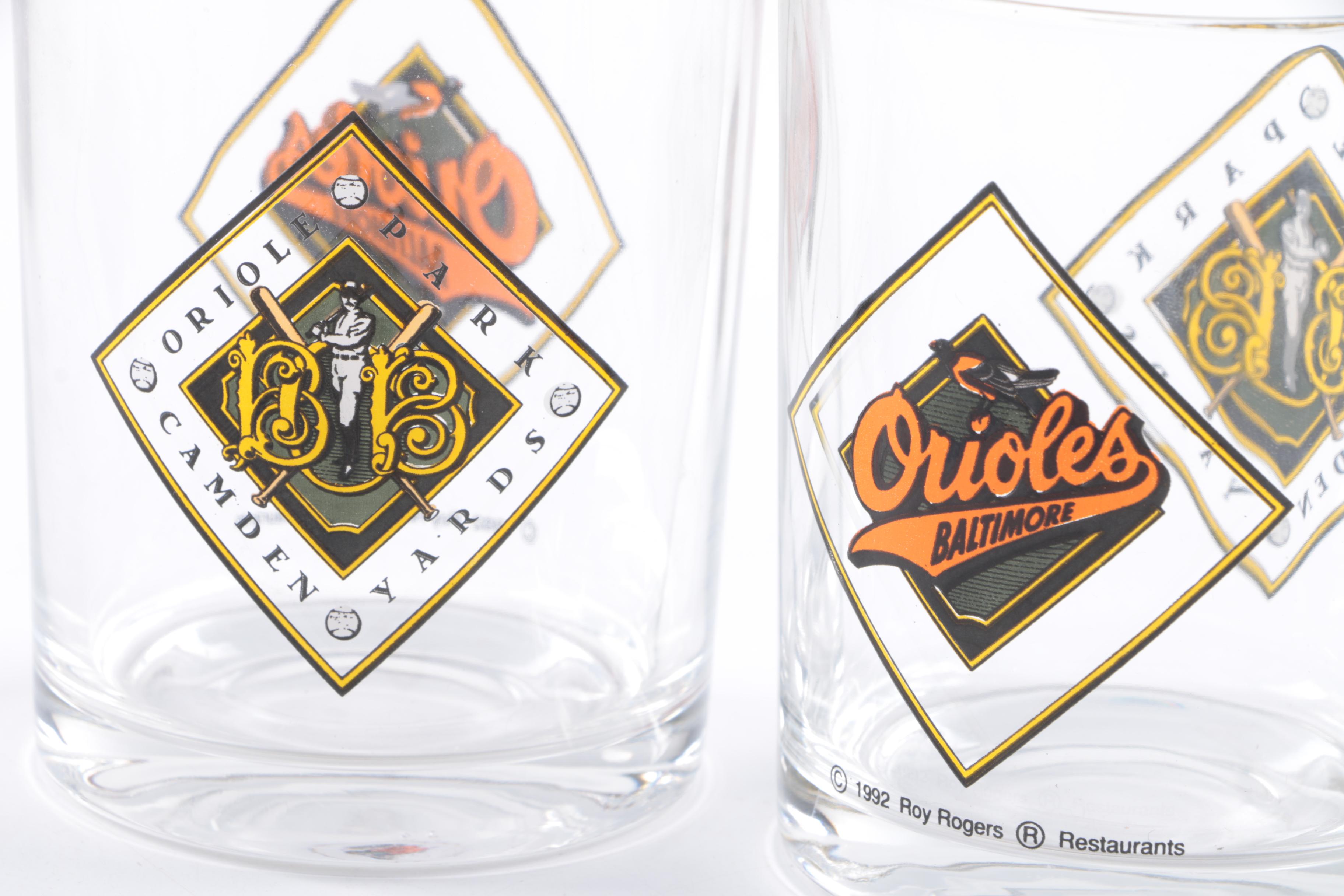 1992 Roy Rogers Restaurants "Baltimore Orioles Camden Yards Park " Glassware