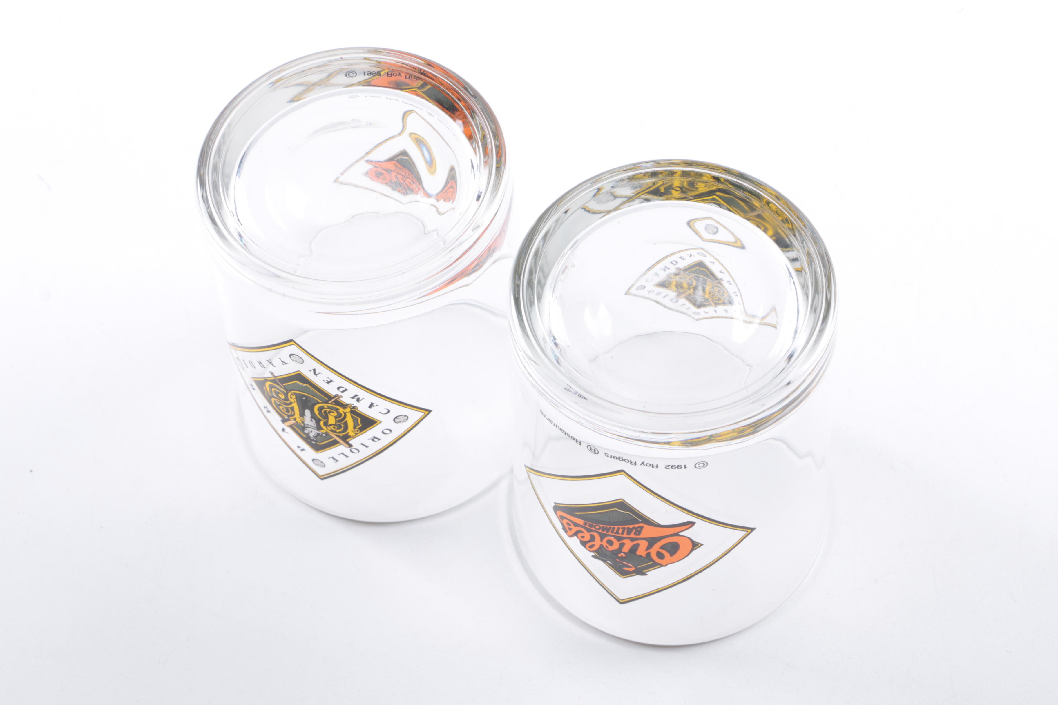 1992 Roy Rogers Restaurants "Baltimore Orioles Camden Yards Park " Glassware
