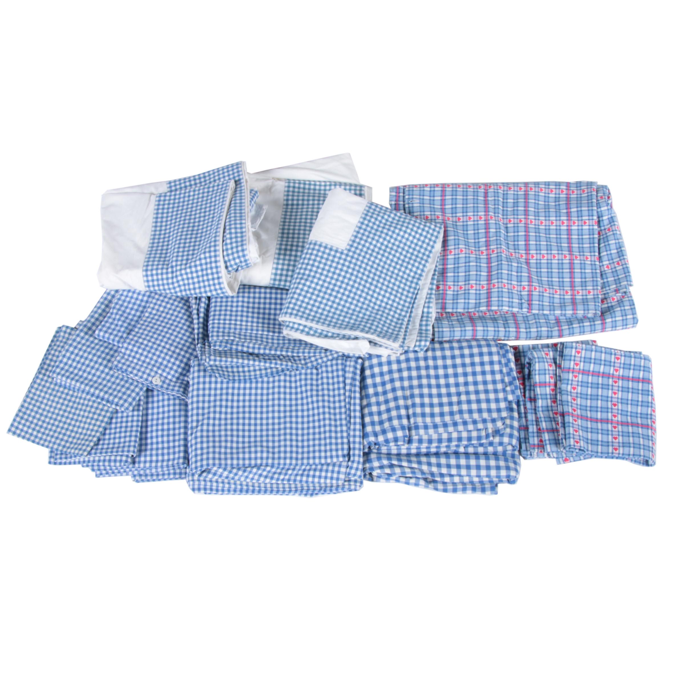 Blue Gingham Bedding
