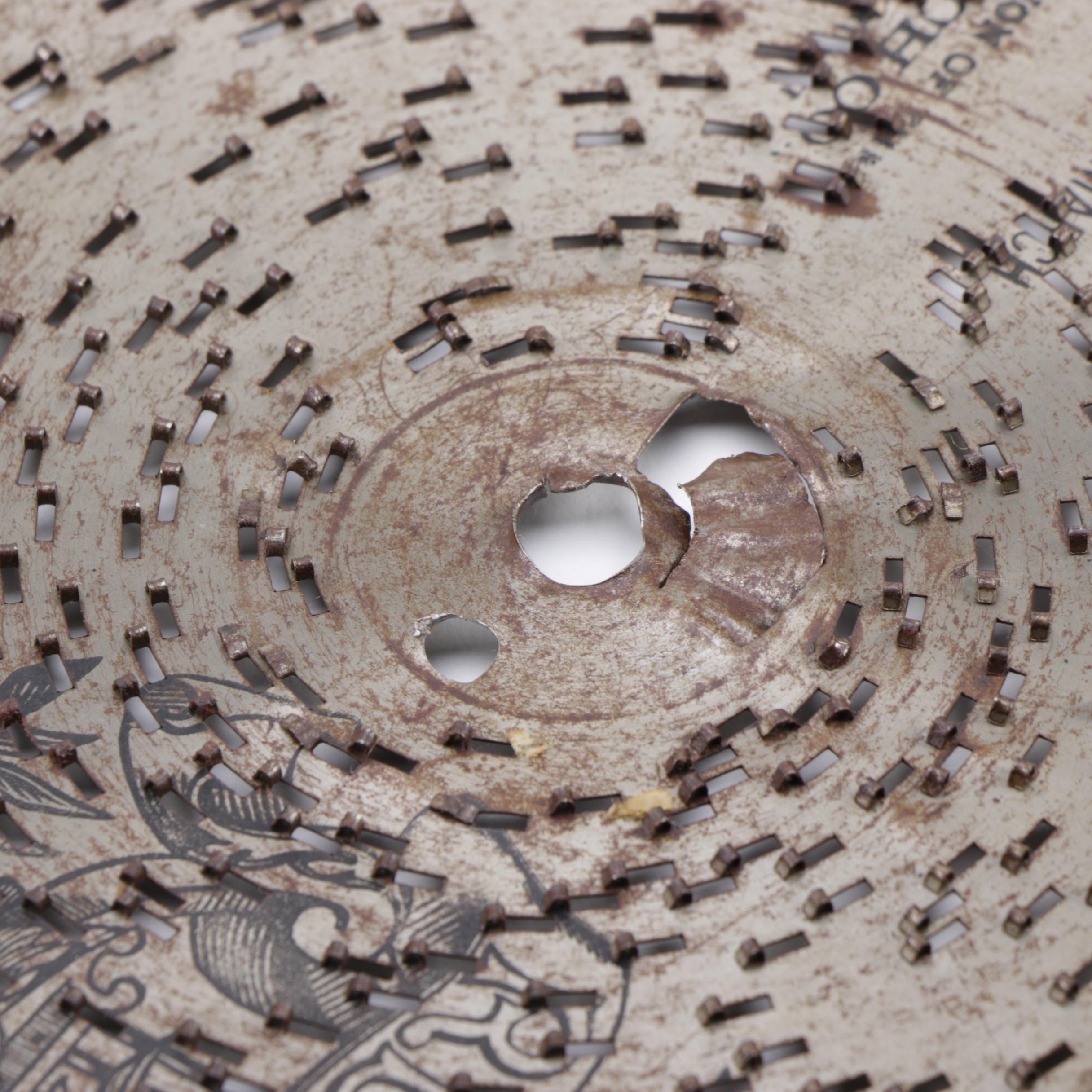 Antique Regina Metal Music Box Discs