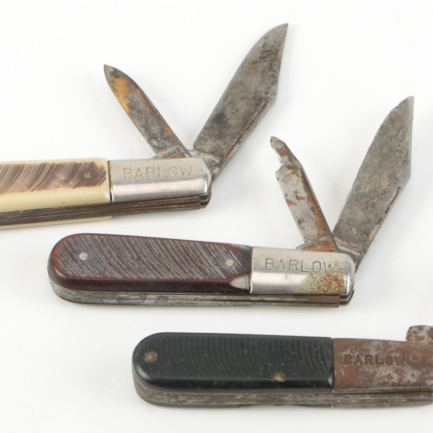 Collection of Barlow Pocket Knives