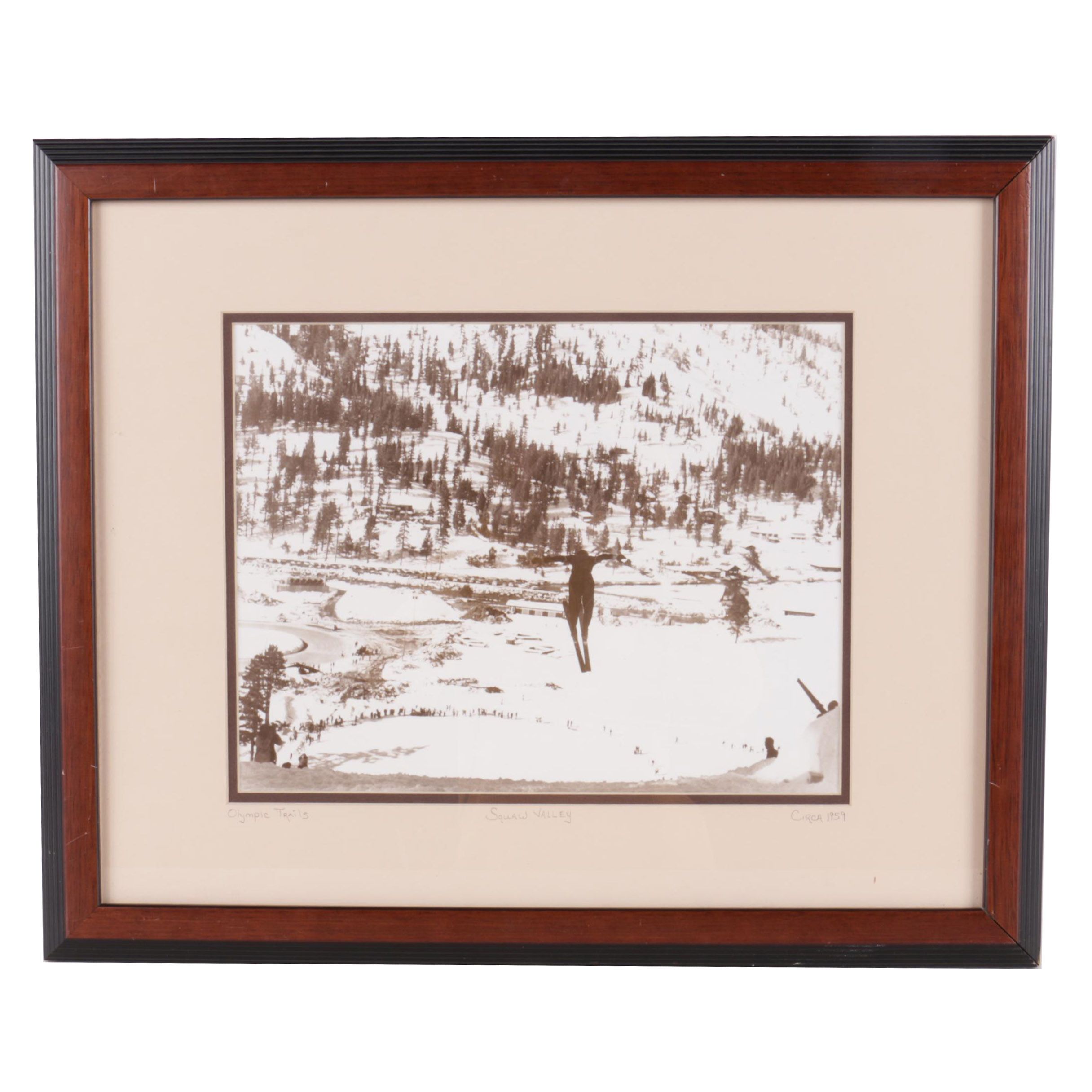 Reproduction Photograph "Olympic Trails, Squaw Valley"