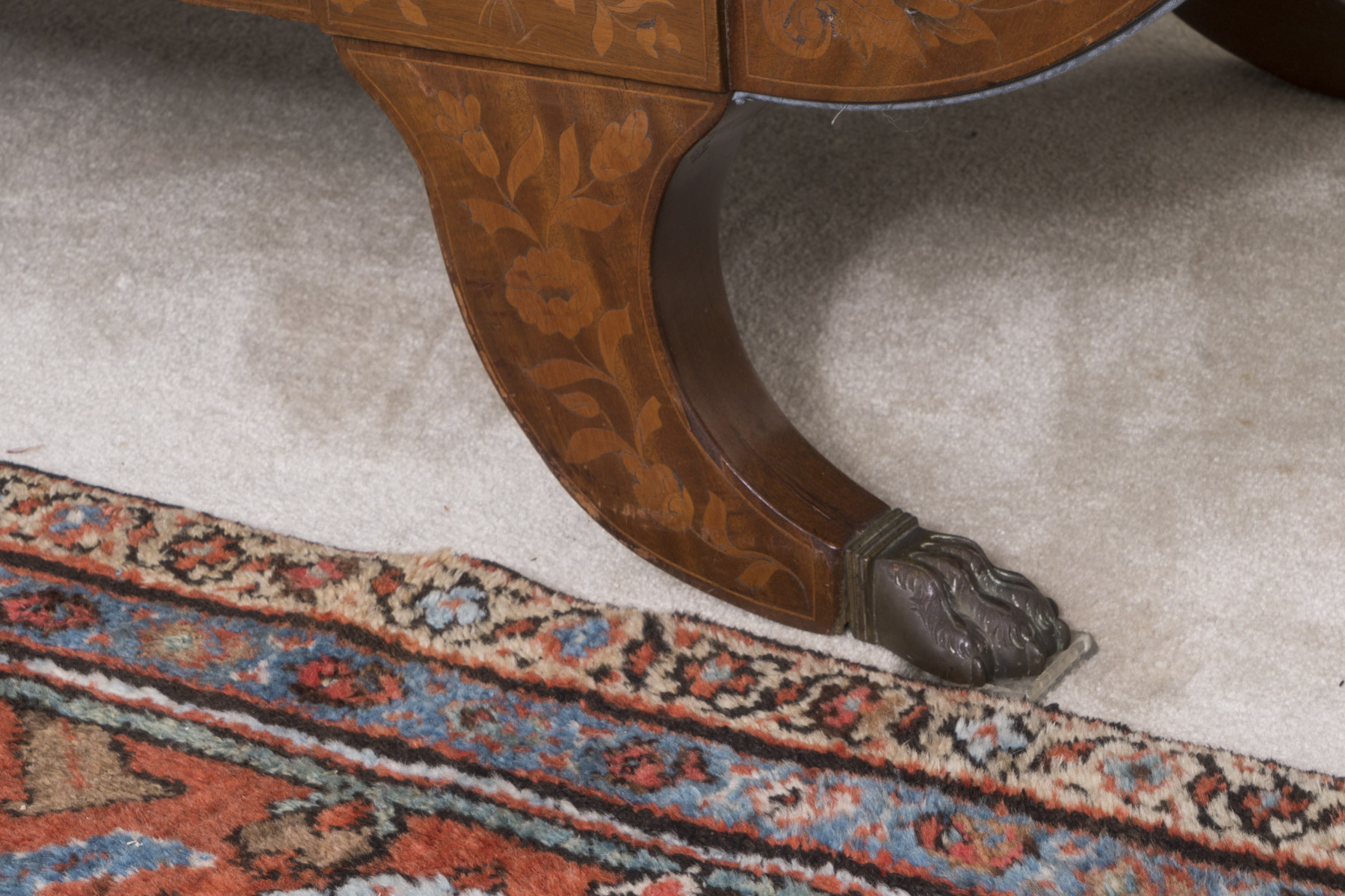 Circa 1830 Dutch Marquetry Walnut Sofa