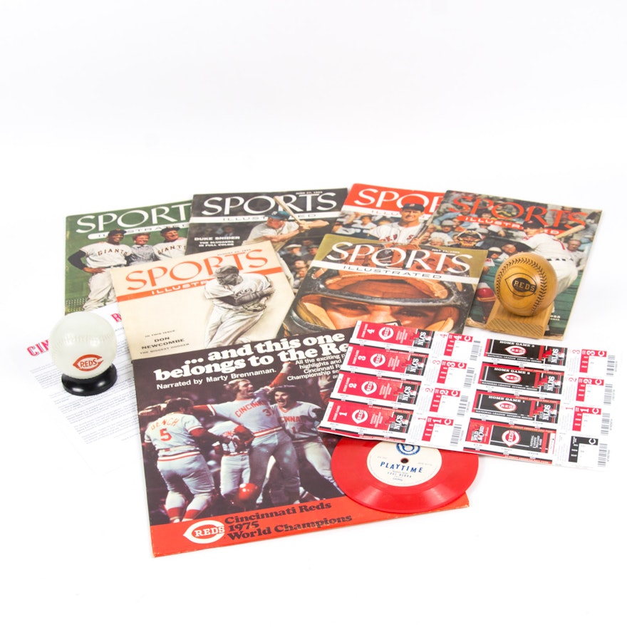 Variety of Baseball and Cincinnati Reds Memorabilia