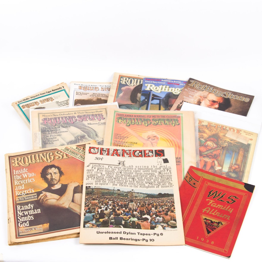 Collection of Vintage Rock n' Roll Magazines