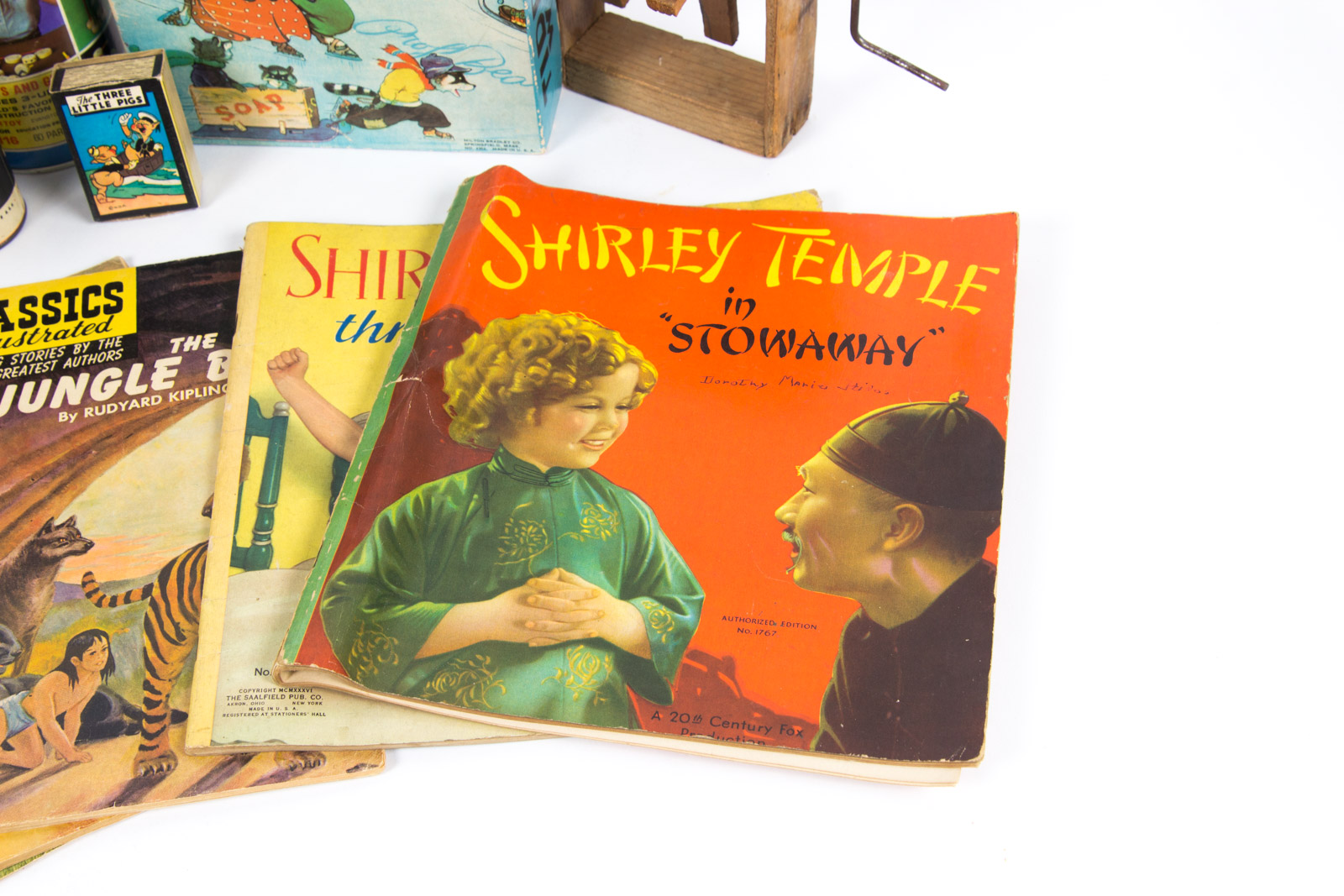 Assortment of Vintage Toys and Written Works