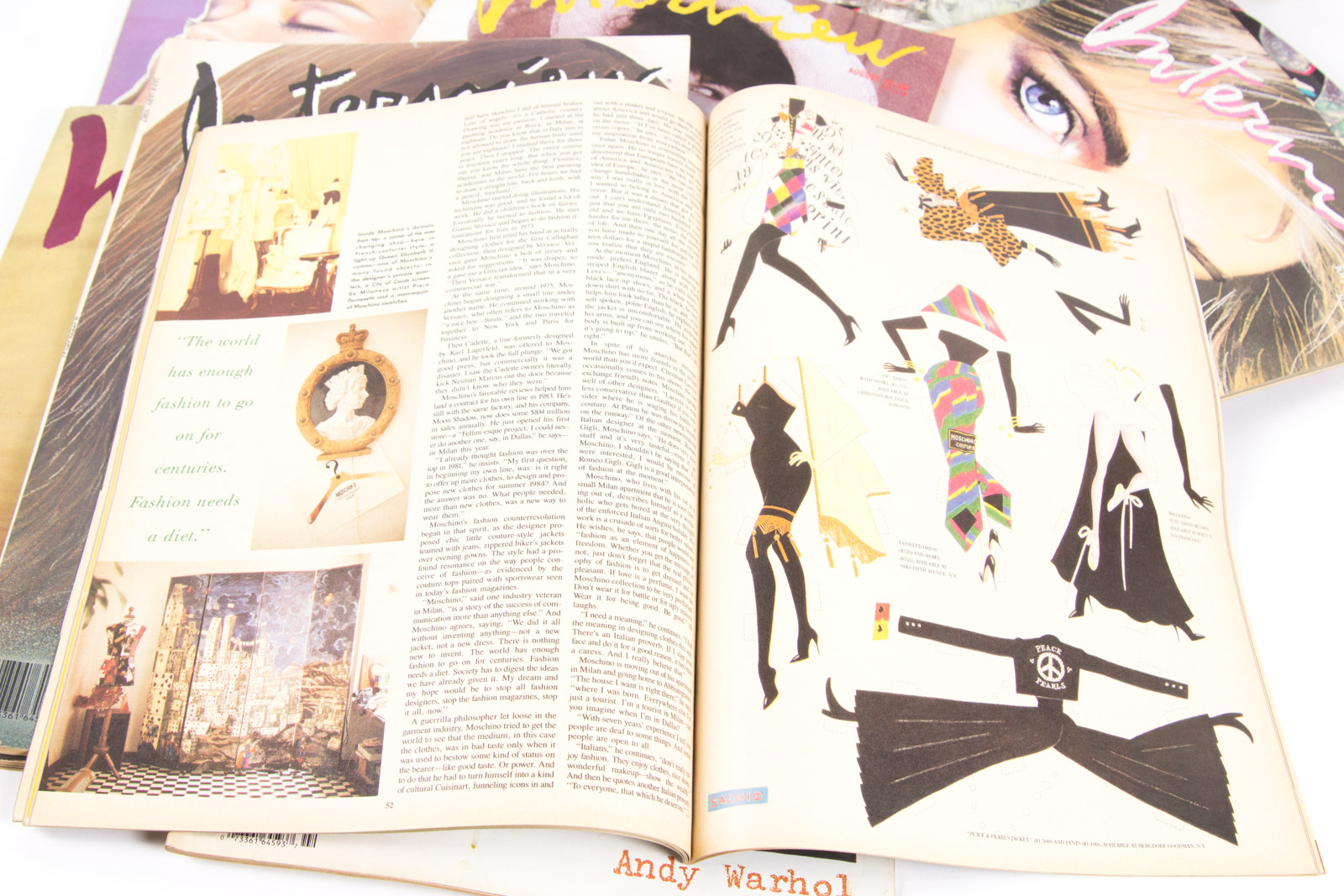 Nineteen Issues of Interview Magazine