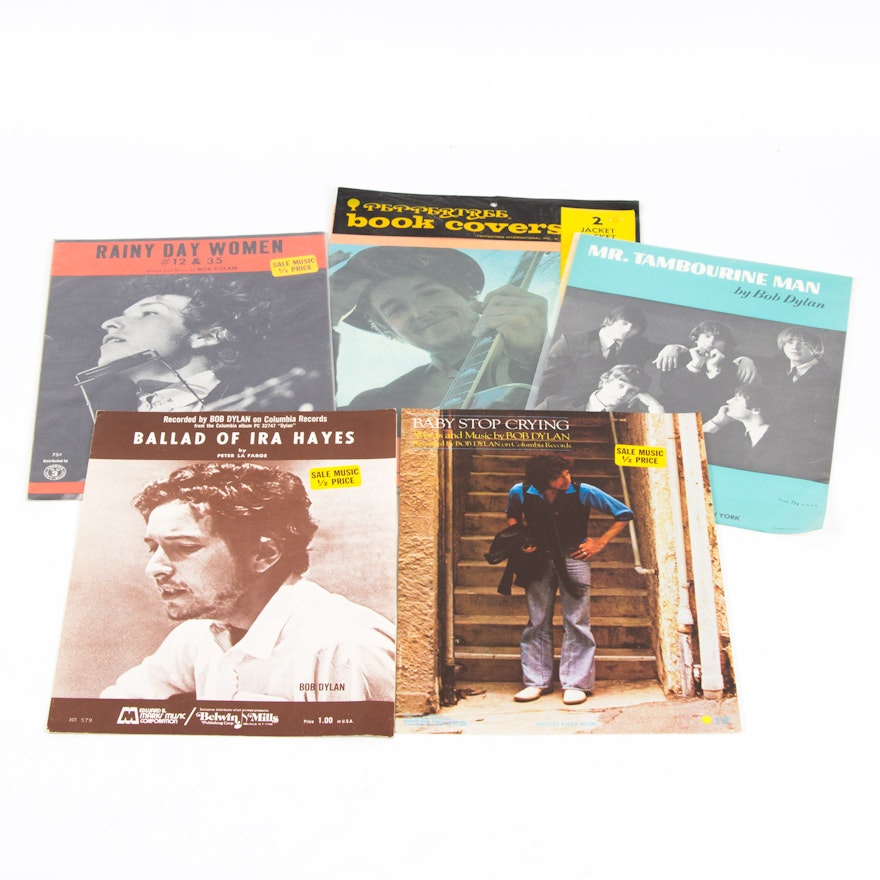 Bob Dylan Sheet Music and Ephemera
