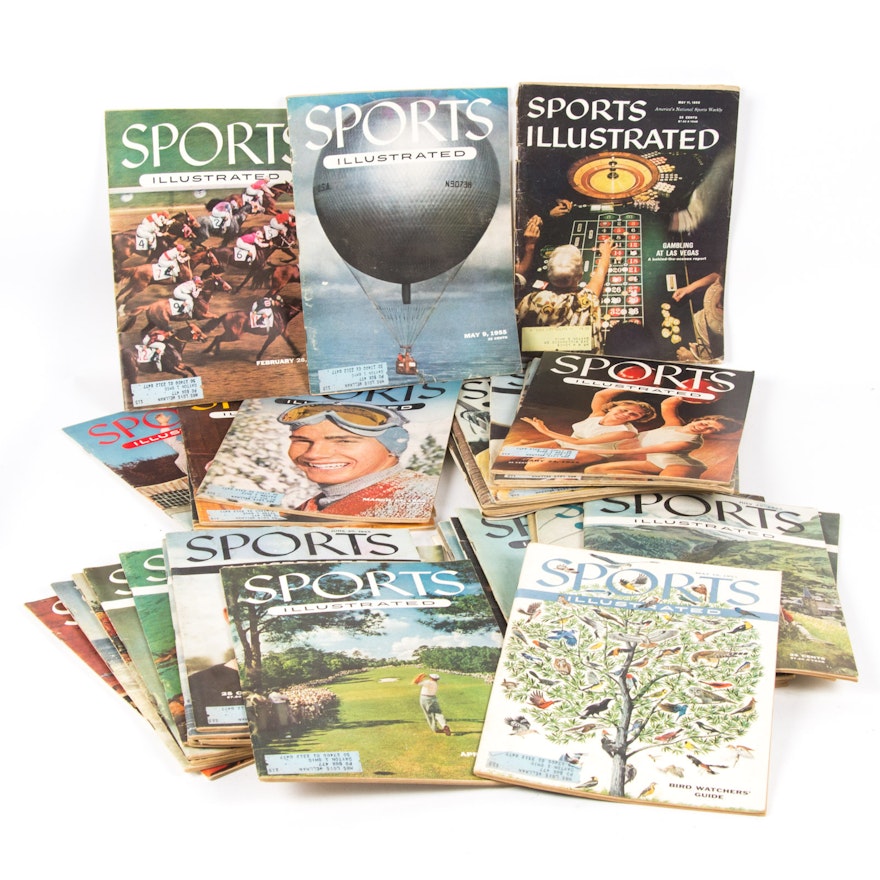 Assortment of Vintage Sports Illustrated Magazines