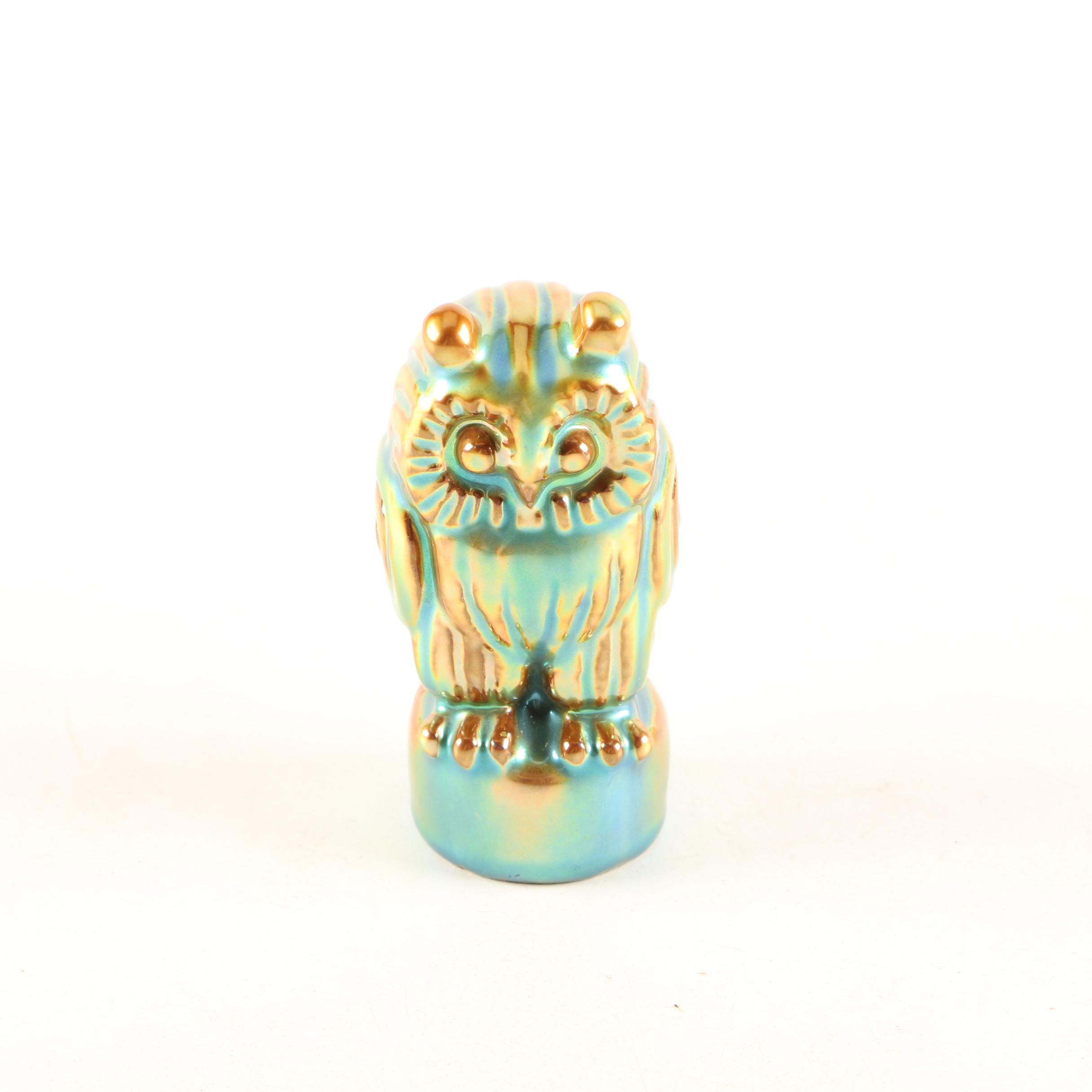 Zsolnay Owl Figurine