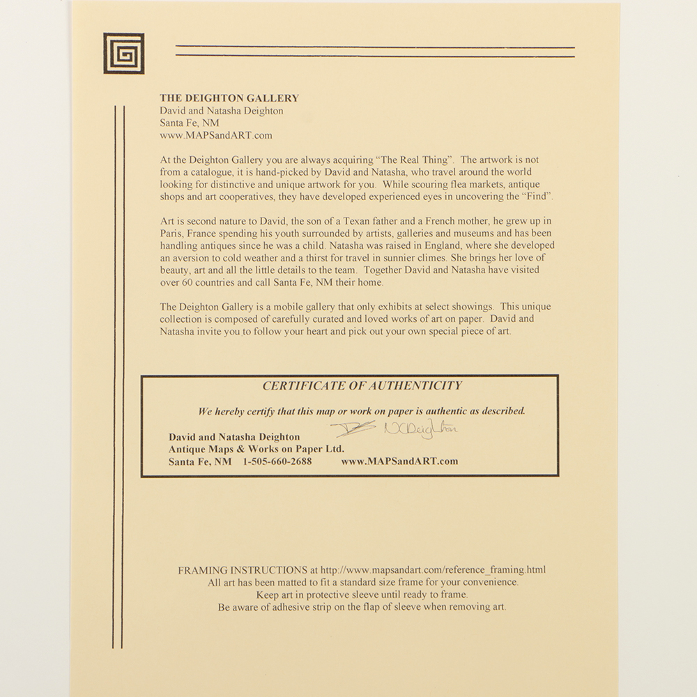 Mixed Media Painting on Paper Abstracted Architecture