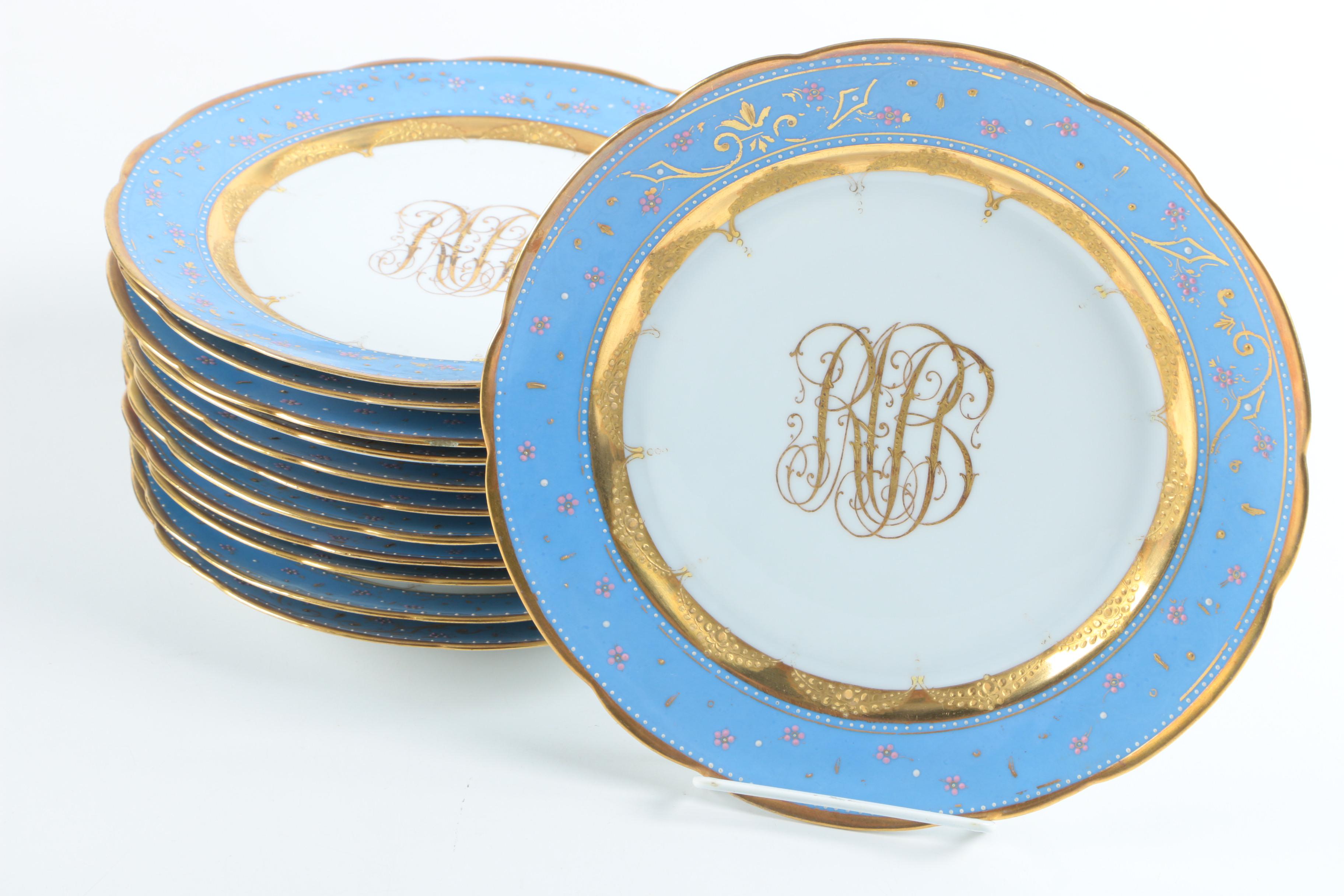 Carl Teichert Porcelain Plates