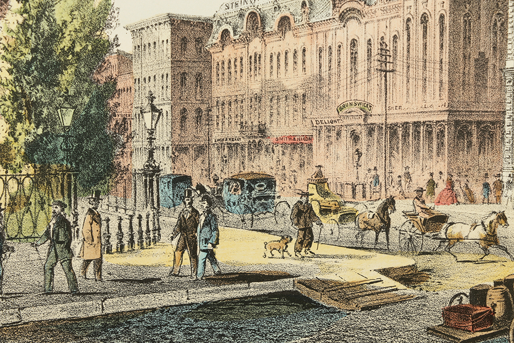 After Louis Kurz Lithograph on Paper “Chamber of Commerce"