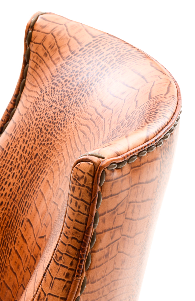 Leather "Consulate" Game Chairs By Century Furniture
