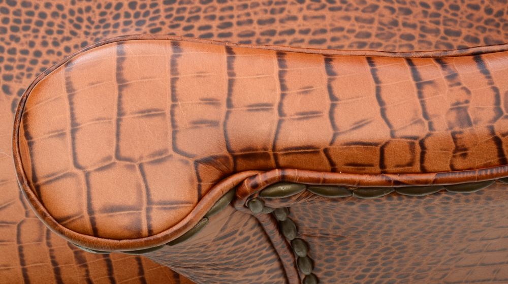 Leather "Consulate" Game Chairs By Century Furniture