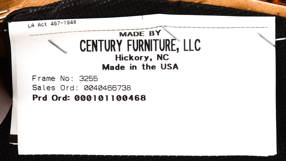 Leather "Consulate" Game Chairs By Century Furniture