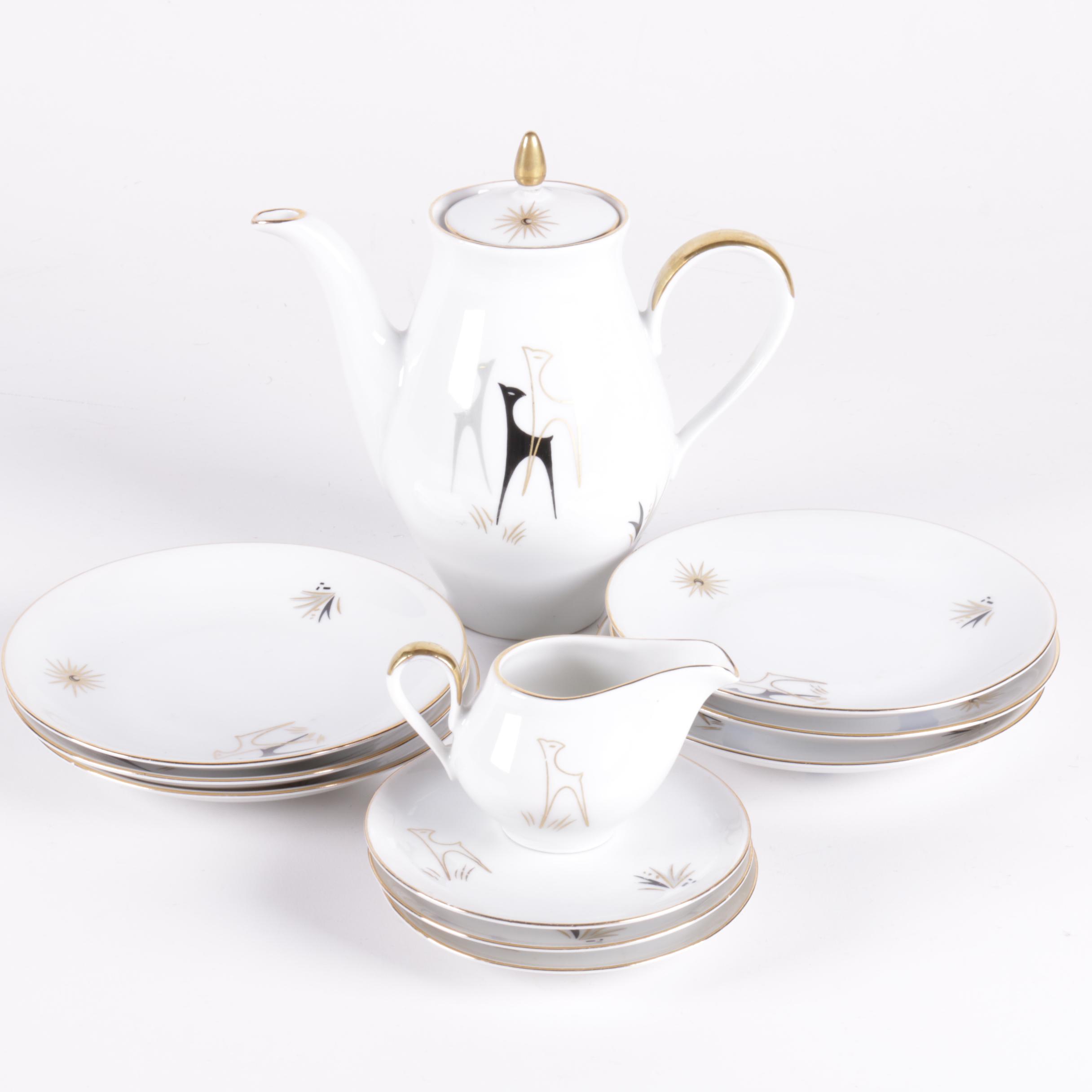 Mid Century Modern German Porcelain Set