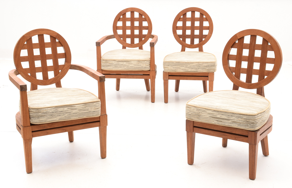 Solid Teak Wood "Portico" Patio Furniture By McGuire