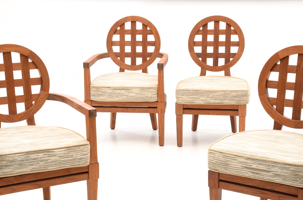 Solid Teak Wood "Portico" Patio Furniture By McGuire