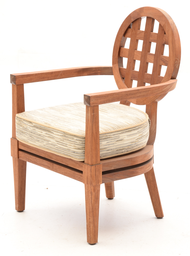 Solid Teak Wood "Portico" Patio Furniture By McGuire